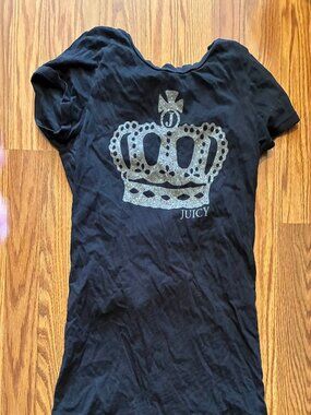 Grey Juicy Couture Crown Rinestone Shirt - M